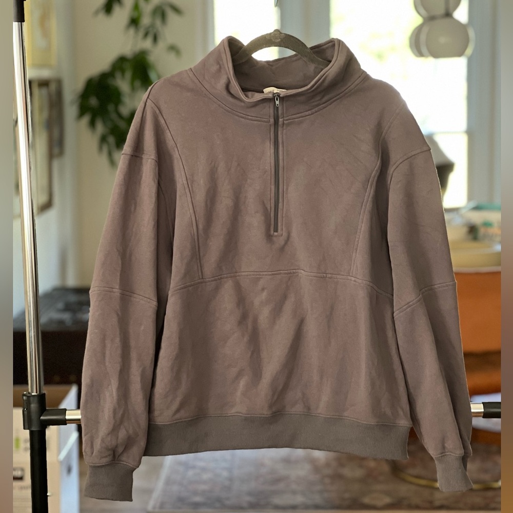White Fox Active x Sarahs Day Chloe Zip Front Sweatshirt